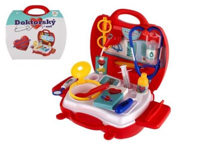 Sada doktor/lékař plast v plastovém kufříku 24x22x9cm v sáčku