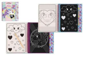 Škrabací obrázky blok jednorožec ve fólii 20x24cm