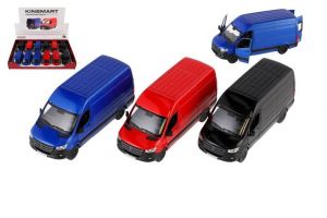 Auto/dodávka Kinsmart Mercedes-Benz Sprinter 1:48 kov/plast 12,5cm na zpětné nat. 4barvy