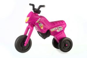 Odrážedlo Enduro Yupee růžové velké plast výška sedadla 31cm nosnost do 25kg 12m+
