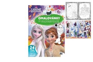 Omalovánky se samolepkami Ledové království/Frozen A4 21x30cm