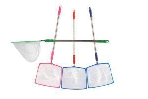 Síťka na hmyz teleskopická kov/plast 67cm průměr 21cm 3 barvy