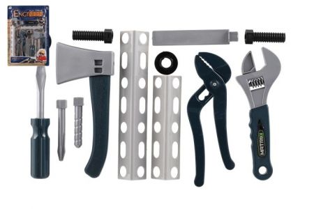 Sada nářadí plast na kartě 26,5x36,5x4cm