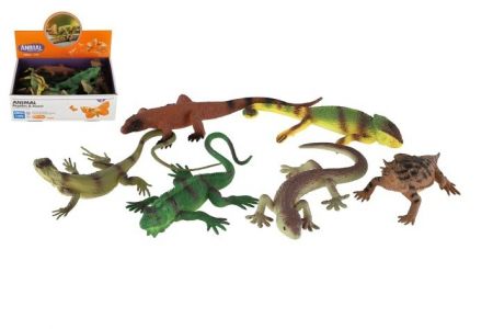 Zvířátka plazi a ještěři plast 12-21cm mix druhů