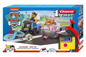Autodráha Carrera First Paw Patrol/Tlapková Patrola 2,4m plast +2 auta na bat. v krabici