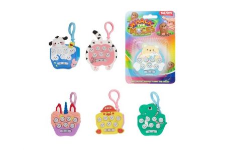 Hra postřehová/paměťová zvířátko plast na baterie se světlem se zvukem mix druhů na kartě