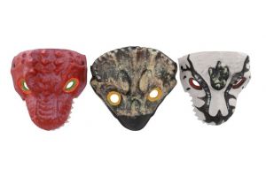 Maska dinosaurus pěnová 20x19cm mix druhů karneval