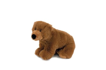 Medvěd hnědý plyš 20x13cm plněný kuličkami 0m+