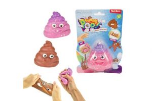 Hmota elastická sliz mačkací antistresový 7cm asst 4 druhy na kartě