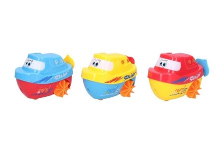 Loď/Lodička na natažení do vody plast 6x10cm 3 barvy 18m+