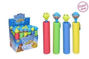 Vodní trubice/puška zvířátko pěnová 27x5cm 3 druhy