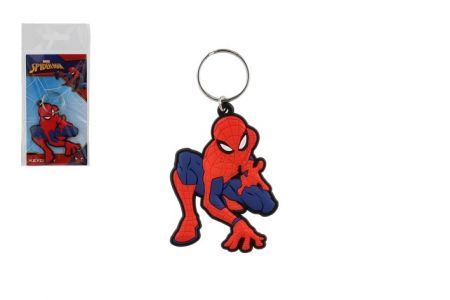 Přívěsek na klíče/Klíčenka Spiderman střílející gumový 7cm v sáčku