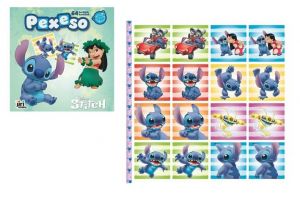 Pexeso v sešitu s omalovánkami Lilo &amp; Stitch 21,5x21,5cm