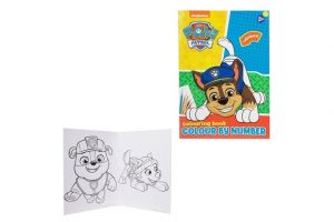 Malování podle čísel pracovní sešit se samolepkami Tlapková patrola/Paw Patrol 21x29,5cm