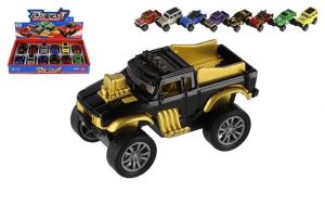 Auto terénní Off-Road mini kov/plast 6,5cm zpětné natažení mix druhů