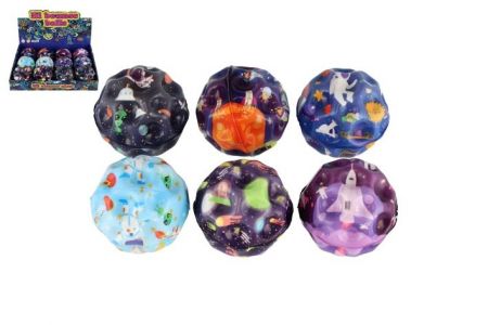 Míček skákací vesmír pěnový 7cm 6 barev v sáčku
