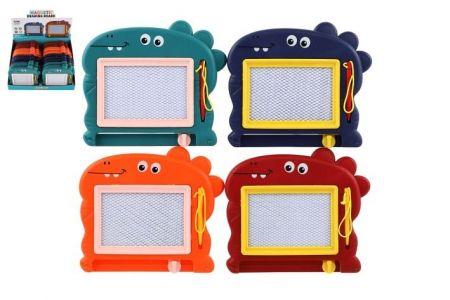 Magnetická tabulka kreslící plast 15x13cm 4 barvy v sáčku