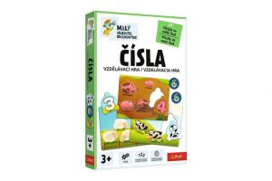 Malý objevitel Čísla vzdělávací společenská hra v krabici 19x29x4cm