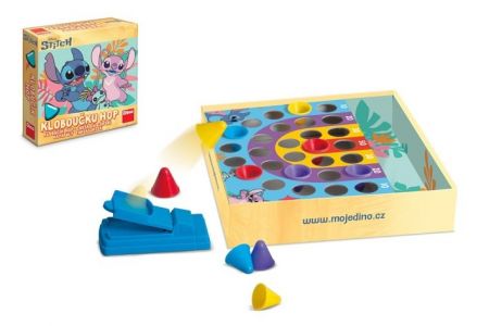 Kloboučku hop! Stitch a Angel společenská hra v krabici 24x24x6cm