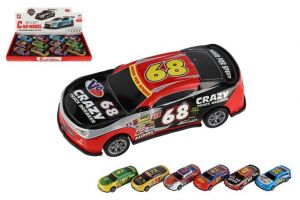 Auto závodní kov/plast 10cm na zpětné natažení mix druhů