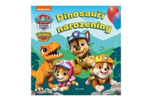 Knížka Tlapková patrola - Dinosauří narozeniny 17x17cm CZ text 24m+