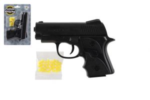Pistole na kuličky plast 14cm + kuličky na kartě 13x20cm
