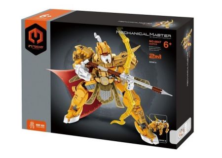 Stavebnice iM.MASTER mechanický bojový robot plast 344 dílků v krabici 31x23x6,5cm