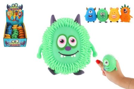 Příšera antistresová natahovací mačkací silikon 9cm 4 druhy v sáčku