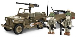 COBI 3132 II WW Willys MB s přívěsem, 1:35, 200 k, 2 f