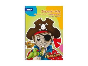 Omalovánky se samolepkami Zábavné tváře 210x295mm/16s