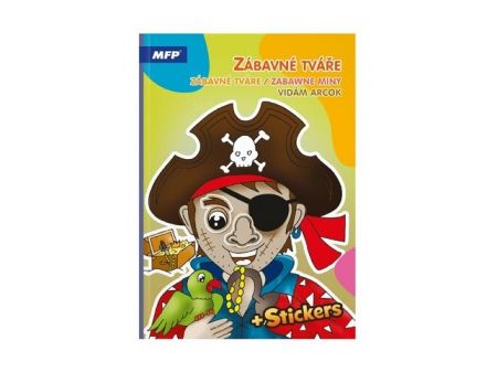 Omalovánky se samolepkami Zábavné tváře 210x295mm/16s