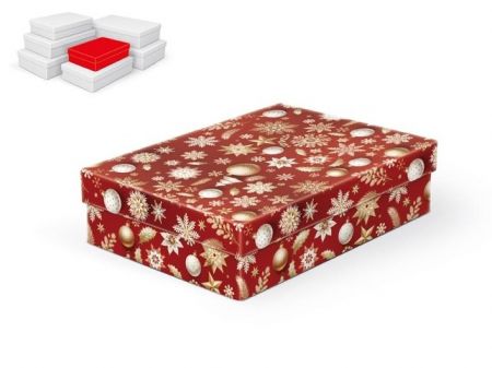 Krabice dárková vánoční A-V012-A 24x16x6cm