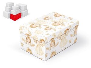 Krabice dárková vánoční B-V011-E 24x16x12cm