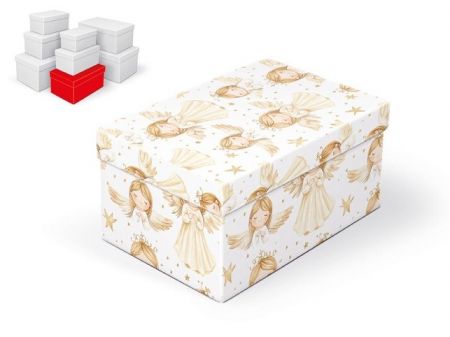 Krabice dárková vánoční B-V011-E 24x16x12cm