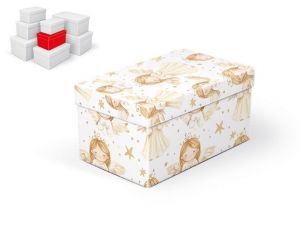 Krabice dárková vánoční B-V011-C 20x12x10cm