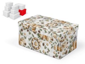 Krabice dárková vánoční B-V012-H 30x19x15cm