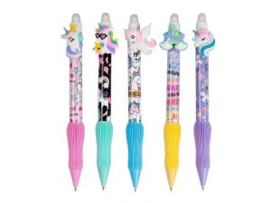 Kuličkové pero gumovací Unicorn, 0,5, modré