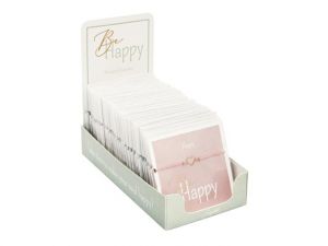 Gifty - Be Happy náramky - 48ks