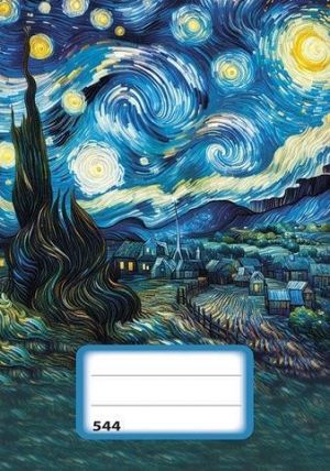 Sešit (544) A5 linkovaný, 40l, Hvězdná noc