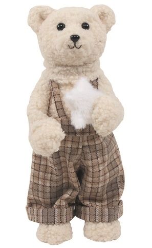 Medvěd na postavení 17 x 36 x 16 cm, hnědý