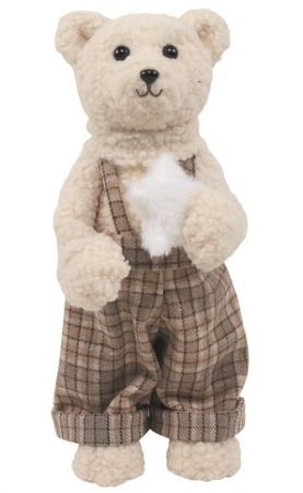 Medvěd na postavení 17 x 36 x 16 cm, hnědý