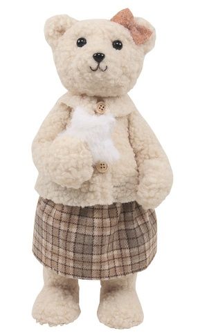 Medvědice na postavení 17 x 36 x 16 cm, hnědá