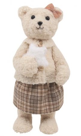 Medvědice na postavení 17 x 36 x 16 cm, hnědá