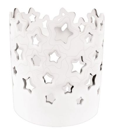 Svícen porcelánový Hvězdy 11 x 13,5 x 11 cm