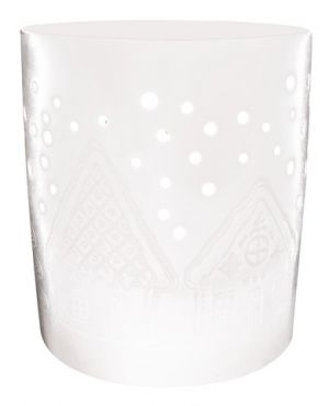 Svícen porcelánový Domky 11 x 13,5 x 11 cm