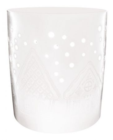 Svícen porcelánový Domky 11 x 13,5 x 11 cm