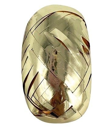 Stuha dárková zlatá lesklá 0,5 cm x 30 m