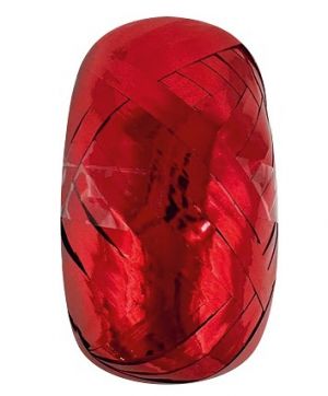Stuha dárková červená lesklá 0,5 cm x 30 m
