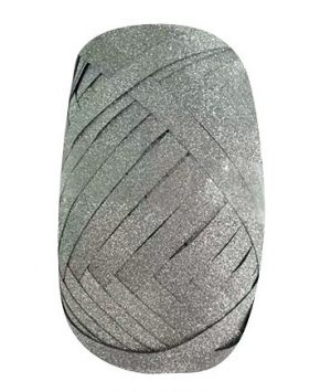 Stuha dárková se stříbrným glitrem 0,5 cm x 30 m