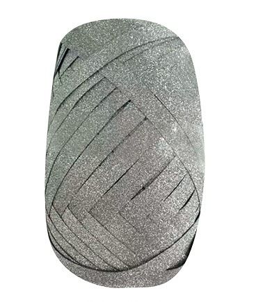 Stuha dárková se stříbrným glitrem 0,5 cm x 30 m